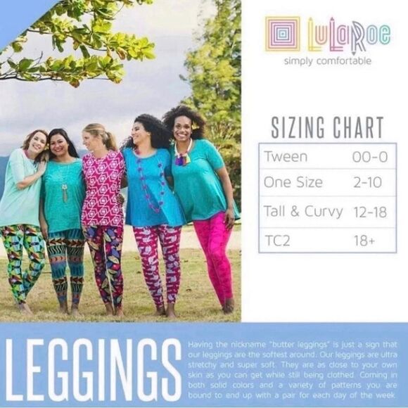 Lularoe TC2 Holiday Leggings "Christmas In The Countryside" • Vintage • NWOT - Picture 9 of 10